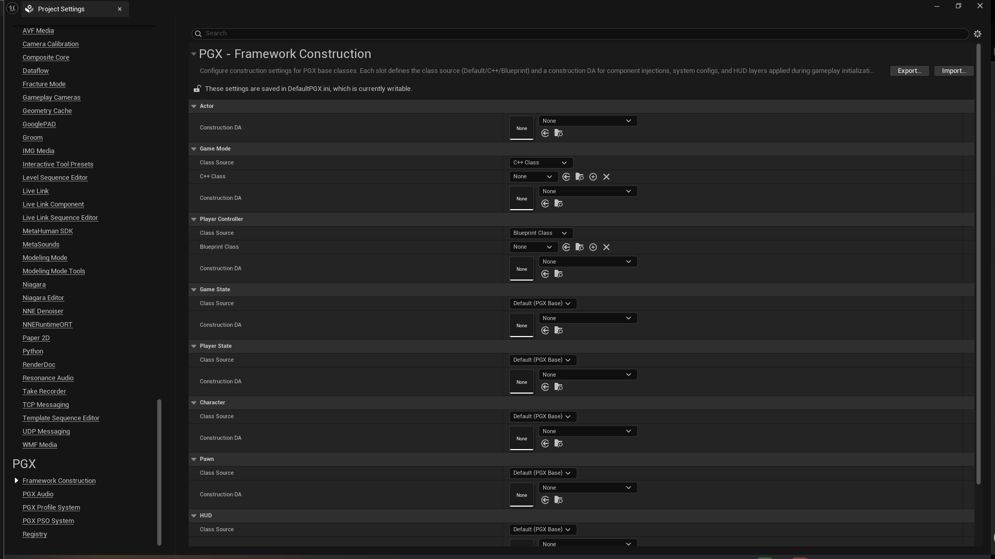 Construction System v1.3 -- Data-Driven Actor Architecture — PGX Wiki