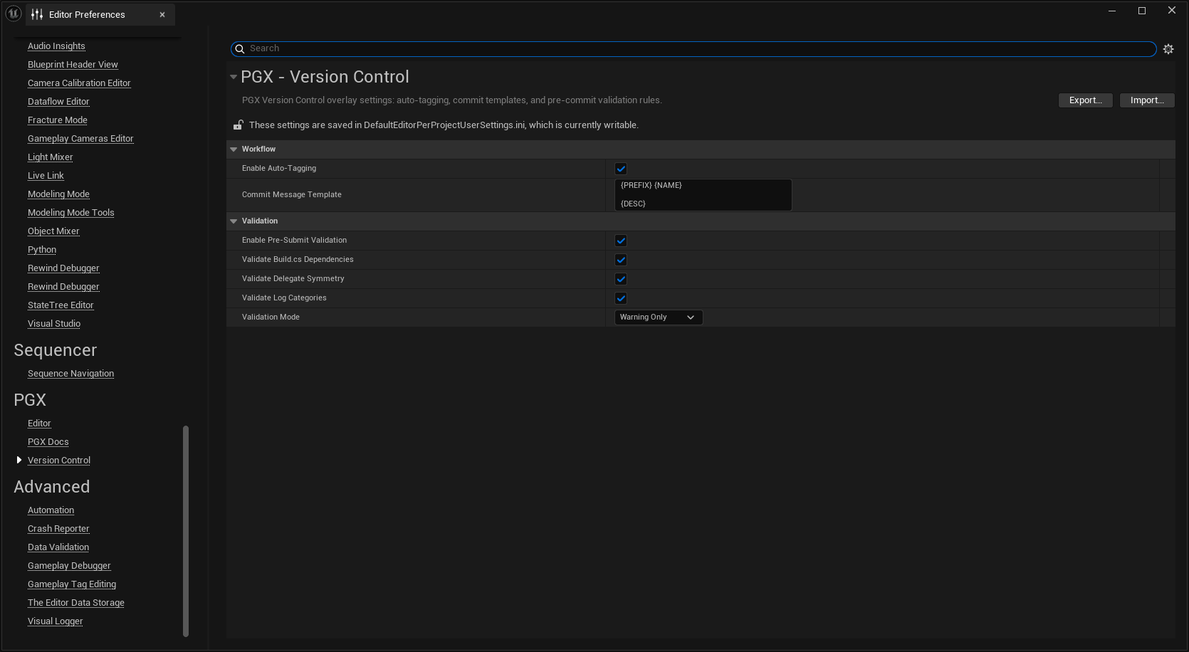 Version Control — PGX Wiki
